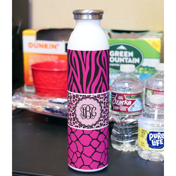 Triple Animal Print 20oz Water Bottles - Full Print - In Context