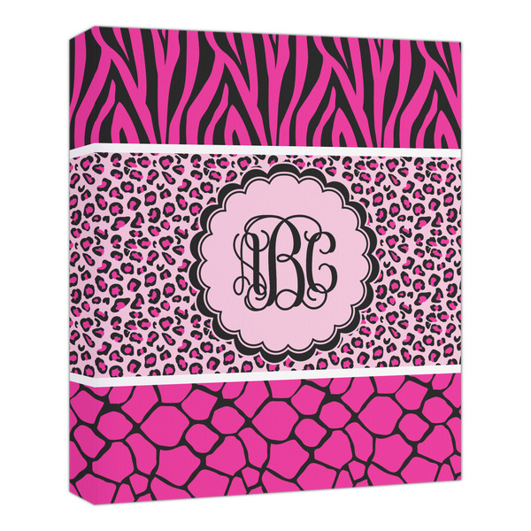 Custom Triple Animal Print Canvas Print - 20x24 (Personalized)