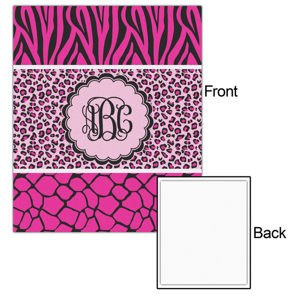 Triple Animal Print 20x24 - Matte Poster - Front & Back