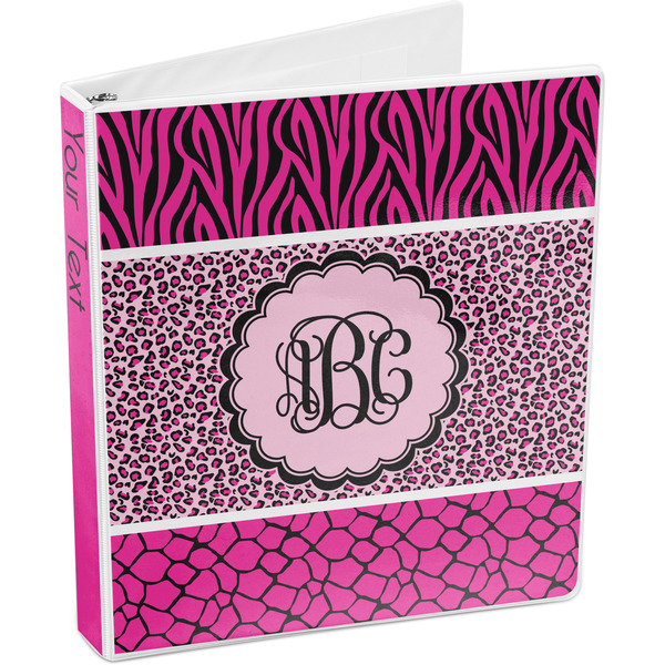 Triple Animal Print 3-Ring Binder 3/4 - Main