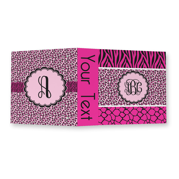 Triple Animal Print 3 Ring Binders - Full Wrap - 2" - OPEN OUTSIDE