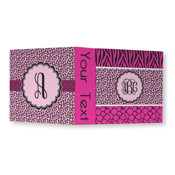 Triple Animal Print 3 Ring Binders - Full Wrap - 3" - OPEN OUTSIDE