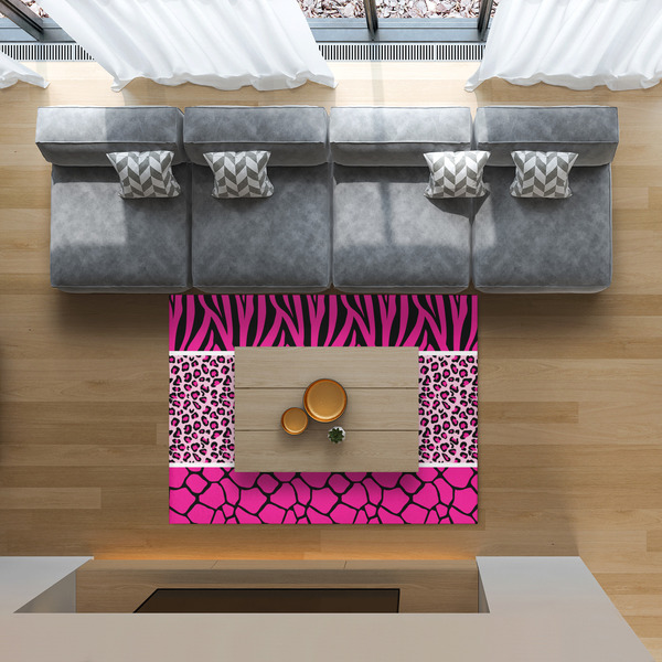 Triple Animal Print 5'x7' Indoor Area Rugs - IN CONTEXT