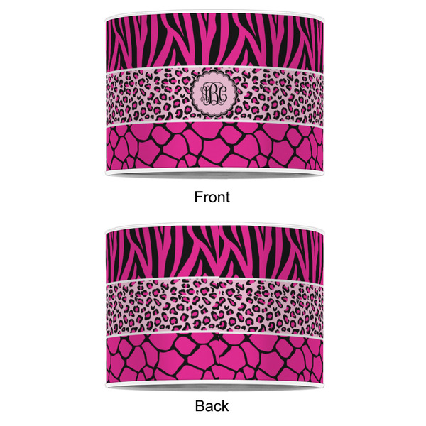 Triple Animal Print 8" Drum Lampshade - APPROVAL (Poly Film)