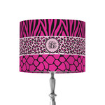 Triple Animal Print 8" Drum Lamp Shade - Fabric (Personalized)