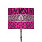 Triple Animal Print 8" Drum Lampshade - ON STAND (Fabric)