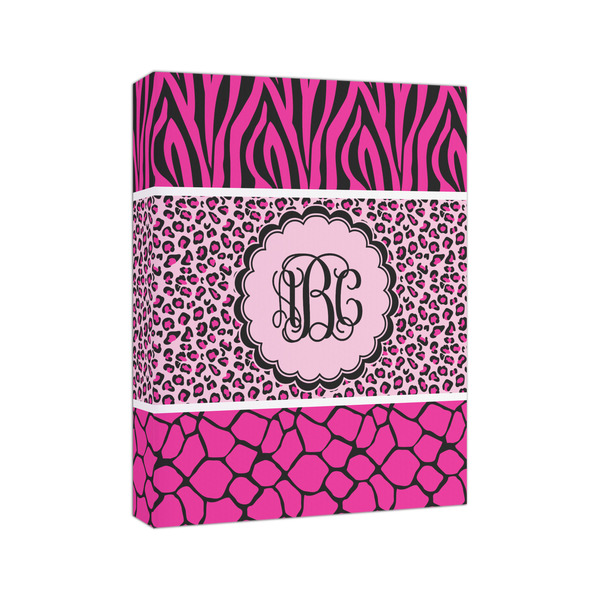 Triple Animal Print 8x10 - Canvas Print - Angled View