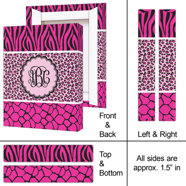 Triple Animal Print 8x10 - Canvas Print - Approval