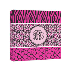 Triple Animal Print Canvas Print - 8x8 (Personalized)