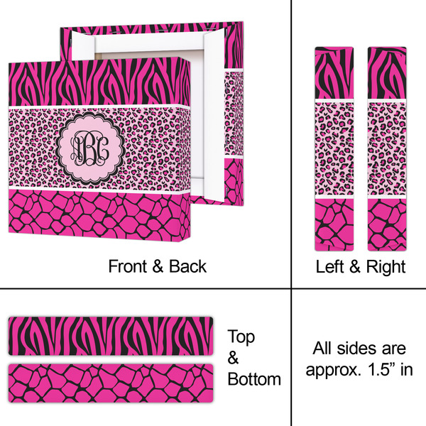 Triple Animal Print 8x8 - Canvas Print - Approval