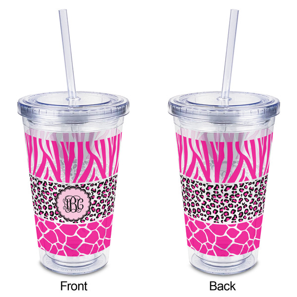 Triple Animal Print Acrylic Tumbler - Full Print - Approval