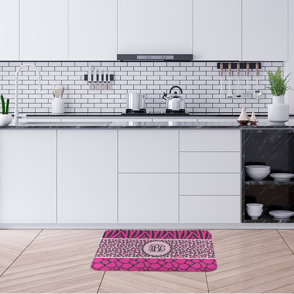 Triple Animal Print Anti-Fatigue Kitchen Mats - LIFESTYLE