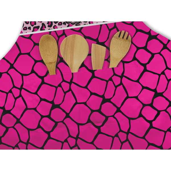 Triple Animal Print Apron - Pocket Detail with Props