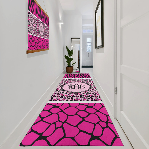 Triple Animal Print Area Rug Sizes - In Context (vertical)