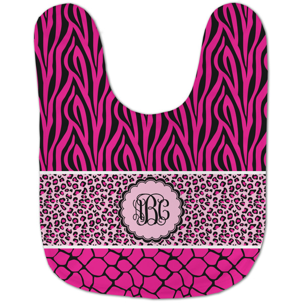 Triple Animal Print Baby Bib - AFT flat