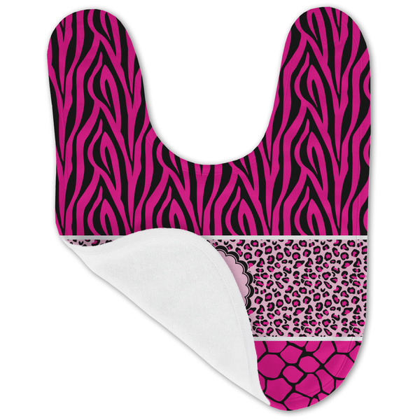 Triple Animal Print Baby Bib - AFT folded