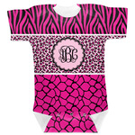Triple Animal Print Baby Bodysuit 0-3 (Personalized)