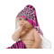 Triple Animal Print Baby Hooded Towel on Child