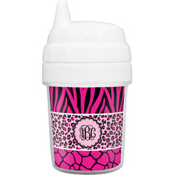 Triple Animal Print Baby Sippy Cup (Personalized)