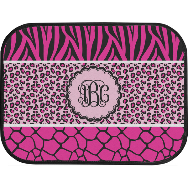 Triple Animal Print Back Seat Car Mat