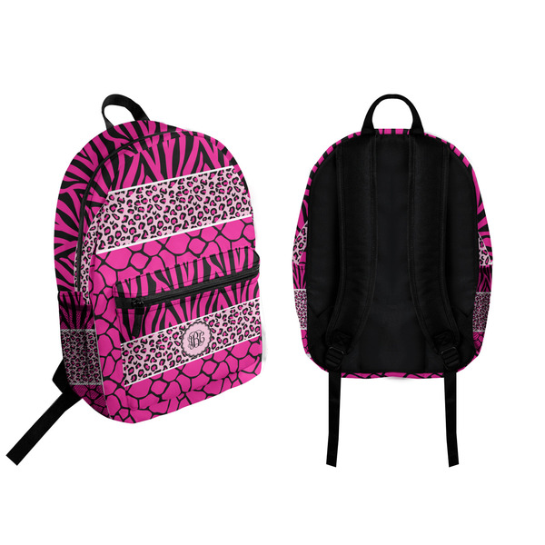 Triple Animal Print Backpack front and back - Apvl