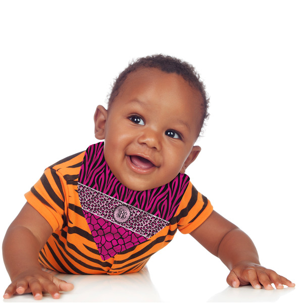 Triple Animal Print Bandana Bib - (Lifestyle 1 boy)
