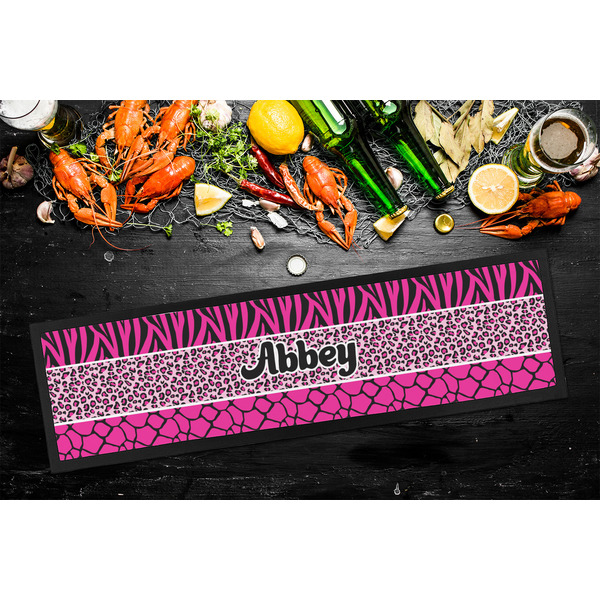Triple Animal Print Bar Mat - Large - LIFESTYLE