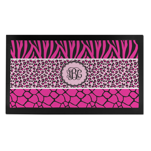 Triple Animal Print Bar Mat - Small - FRONT