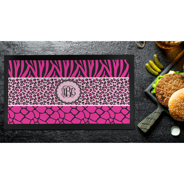Triple Animal Print Bar Mat - Small - LIFESTYLE