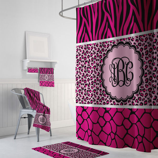 Triple Animal Print Bath Towel Sets - 3-piece - In Context