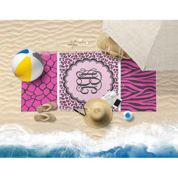 Triple Animal Print Beach Towel Lifestyle