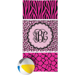 Triple Animal Print Beach Towel (Personalized)