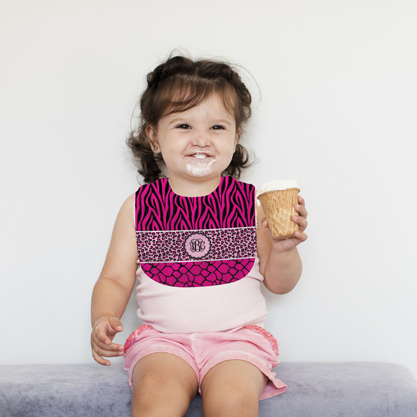 Triple Animal Print Bib Lifestyle Girl