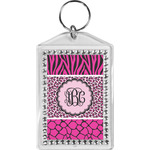 Triple Animal Print Bling Keychain (Personalized)