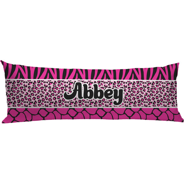 Custom Triple Animal Print Body Pillow Case (Personalized)