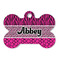 Triple Animal Print Bone Shaped Dog ID Tag (Personalized)