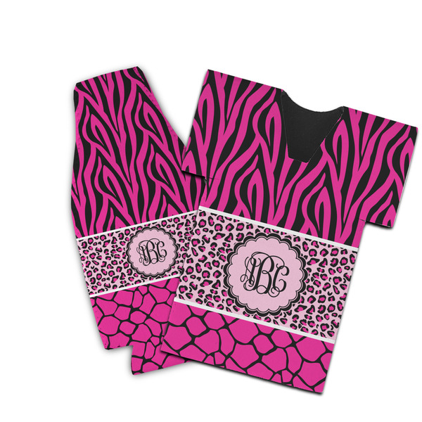 Custom Triple Animal Print Bottle Cooler (Personalized)