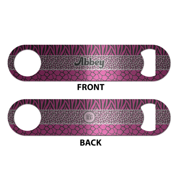 Triple Animal Print Bottle Opener - Front & Back