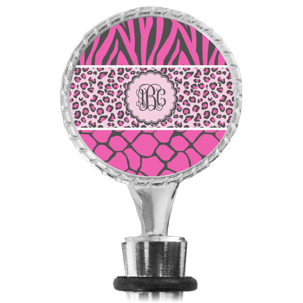 Triple Animal Print Bottle Stopper Main View