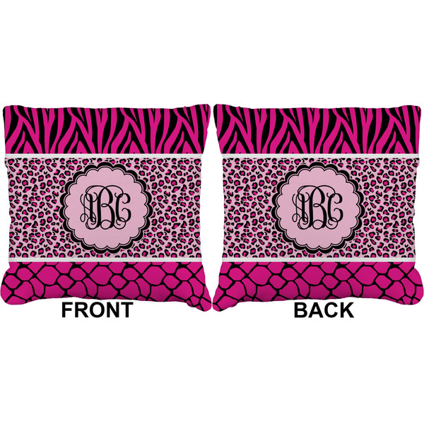 Triple Animal Print Burlap Pillow Approval