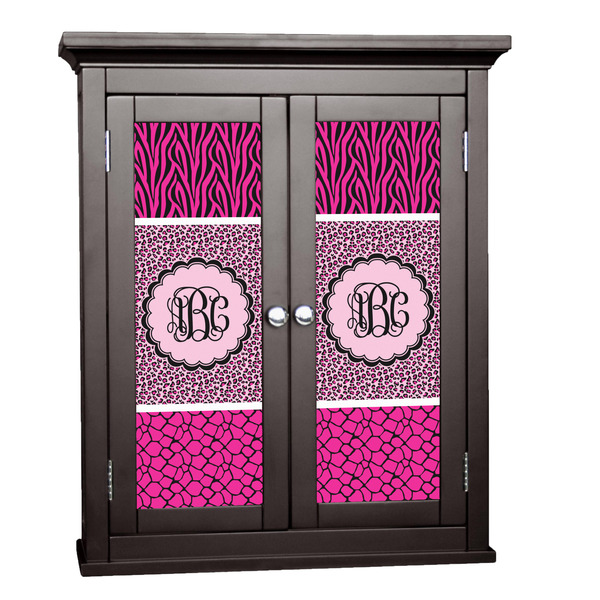 Custom Triple Animal Print Cabinet Decal - Small (Personalized)