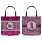 Triple Animal Print Canvas Tote - Front and Back