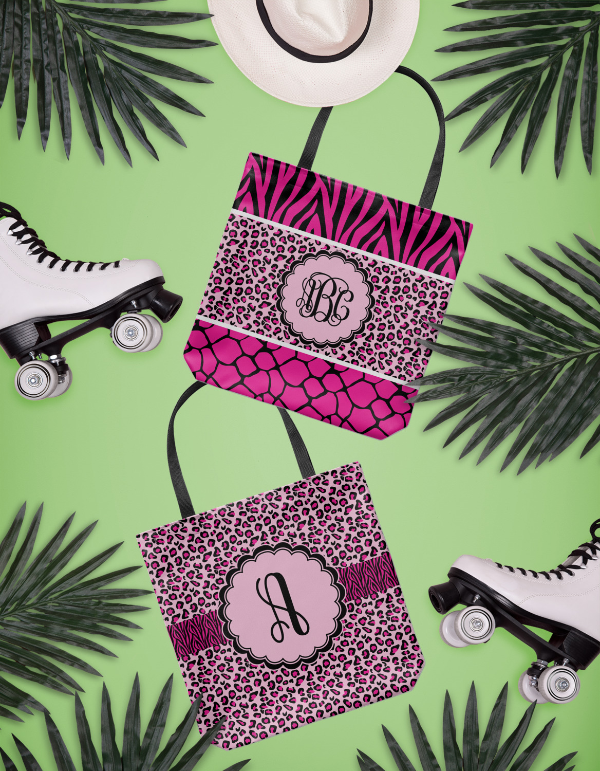 Triple Animal Print Canvas Tote Bag (Personalized) YouCustomizeIt