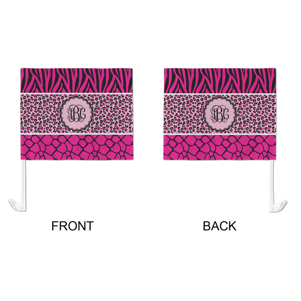 Triple Animal Print Car Flag - Large - APPROVAL