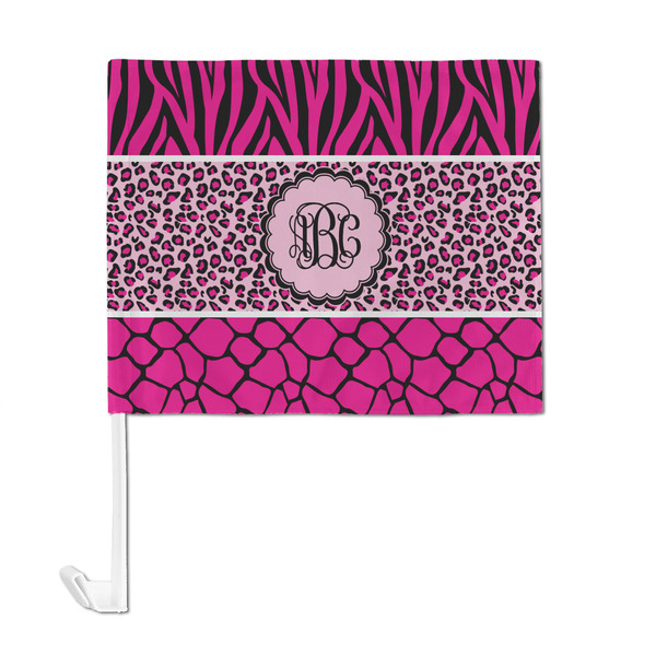 Triple Animal Print Car Flag - Large - FRONT