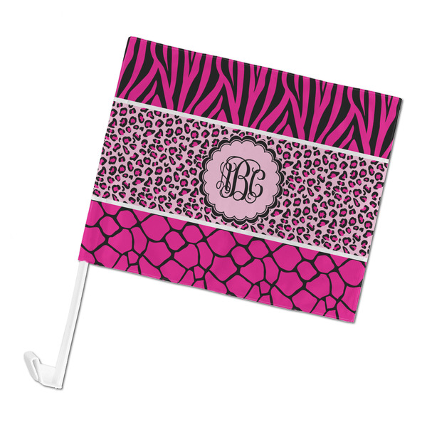 Custom Triple Animal Print Car Flag (Personalized)