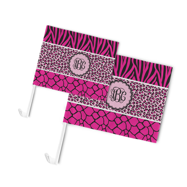 Triple Animal Print Car Flags - PARENT MAIN (both sizes)