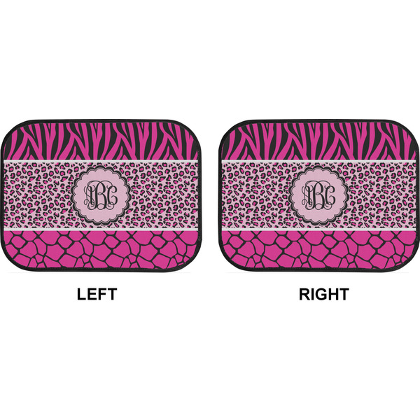 Triple Animal Print Car Floor Mats (Back Seat) (Approval)