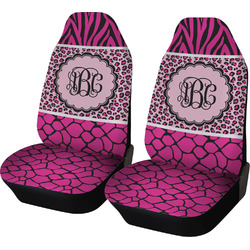 Triple Animal Print Car Seat Covers (Set of Two) (Personalized)