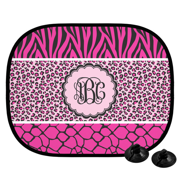 Custom Triple Animal Print Car Side Window Sun Shade (Personalized)